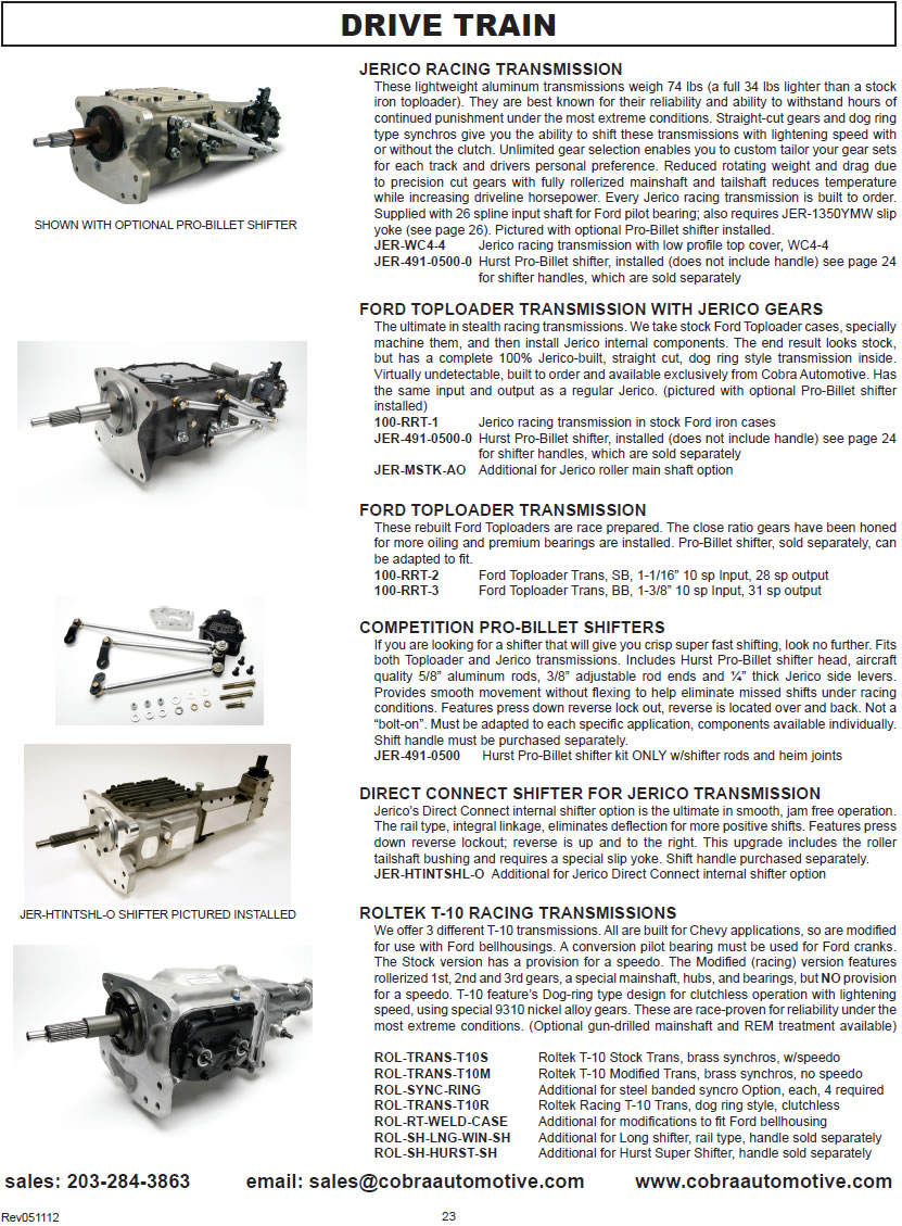 Drivetrain - catalog page 23